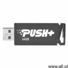 Patriot Push 64GB USB 3.2 chowany czarny - PSF64GPSHB32U- Zamów do 16:00, wysyłka kurierem tego same - ogłoszenia A6.pl