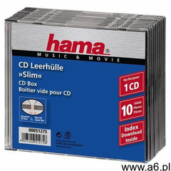 Opakowanie na cd/dvd HAMA Pudełka na płyty CD Slim Standard 10szt - ogłoszenia A6.pl