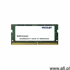 PATRIOT DDR4 8GB SIGNATURE 2133MHz 1 rank SO-DIMM - PSD48G213381S- Zamów do 16:00, wysyłka kurierem  - ogłoszenia A6.pl