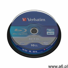 BD-R VERBATIM 50GB X6 (10 CAKE) - 43746- Zamów do 16:00, wysyłka kurierem tego samego dnia! - ogłoszenia A6.pl