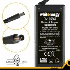 Whitenergy zasilacz 19v 4.74a wtyczka 7.4 x 5.0 mm + pin hp compaq - ogłoszenia A6.pl