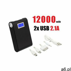 Przenośny Akumulator/Ładowarka Mobilna Power Bank 12000mAh!! + LCD + Latarka. - ogłoszenia A6.pl
