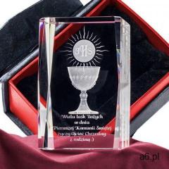 Pamiątka Komunii »hostia i kielich« średnia • statuetka 3D personalizowana - ogłoszenia A6.pl