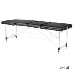 Stół składany do masażu aluminiowy komfort 3 segmentowy black marki Activeshop - ogłoszenia A6.pl