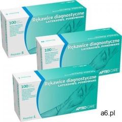Synoptis pharma Apteo care rękawice diagnostyczne lateksowe rozmiar m x 100 sztuk - ogłoszenia A6.pl