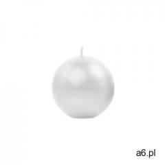 Świeca kula metaliczna, perłowa - 6 cm - 1 szt. marki Party deco - ogłoszenia A6.pl