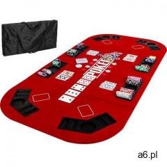 Czerwony blat stół do pokera 160x80cm poker kasyno marki Mks - ogłoszenia A6.pl