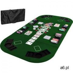 Mks Zielony blat stół do pokera 160x80 cm poker kasyno (4048821741135) - ogłoszenia A6.pl