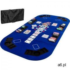 NIEBIESKI BLAT STÓŁ DO POKERA 160x80 POKER KASYNO - ogłoszenia A6.pl