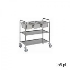 Wózek kelnerski 3-poziomowy ze stali nierdzewnej | 3xGN1/1 | 1120x620x(H)1120mm - ogłoszenia A6.pl