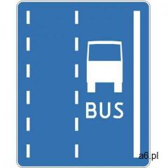 Znak drogowy informacyjny D-12 Pas ruchu dla autobusów - ogłoszenia A6.pl