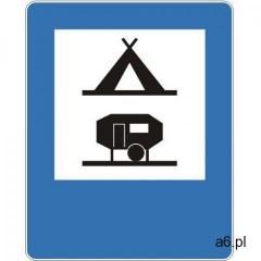 Znak drogowy informacyjny D-31 Obozowisko (camping) wyposażone w podłączenia elektryczne dla przycze - ogłoszenia A6.pl