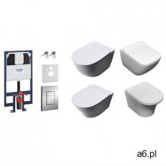 Zestaw podtynkowy: stelaż grohe slim, misa wc serii rimless, przycisk, deska wolnoopadająca, mata or - ogłoszenia A6.pl