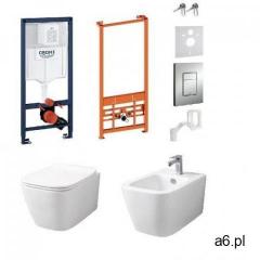 Kompletny zestaw Ivetta serii Rimles: misa WC, bidet oraz stelaże podtynkowe Grohe FRESH, && - ogłoszenia A6.pl