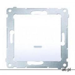Łącznik jednobiegunowy Simon 54 DW1AL.01/43 16AX z podświetleniem LED srebrny mat Kontakt-Simon - ogłoszenia A6.pl