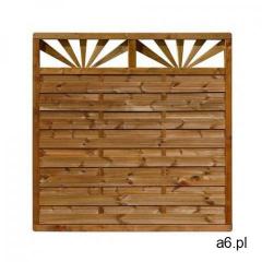 Płot szczelny z dekorem 180x180 cm drewniany SUNSET WERTH-HOLZ - ogłoszenia A6.pl