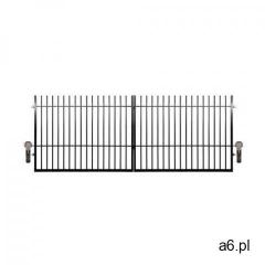 Polbram Brama dwuskrzydłowa milos 400 x 150 cm z automatem czarna (5901122310525) - ogłoszenia A6.pl