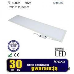 Panel led sufitowy 120x30 60w lampa slim kaseton 4000k neutralny marki Inoxx - ogłoszenia A6.pl