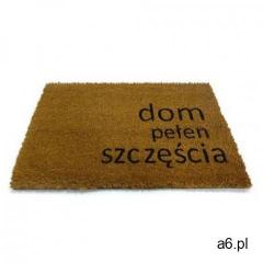 Wycieraczka kokosowa z napisem DOM PEŁEN SZCZĘSCIA - ogłoszenia A6.pl