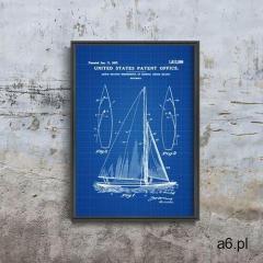 Vintageposteria.pl Plakat vintage do salonu plakat vintage do salonu patent na żaglówkę herreshoff - ogłoszenia A6.pl