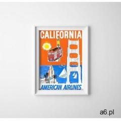 Plakat vintage do salonu plakat vintage do salonu california american airlines marki Vintageposteria - ogłoszenia A6.pl