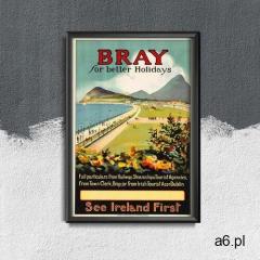 Plakat vintage do salonu plakat vintage do salonu irlandia bray for better holidays marki Vintagepos - ogłoszenia A6.pl