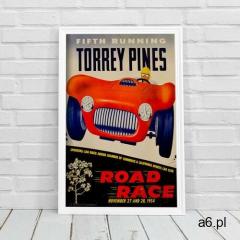 Plakat vintage plakat vintage grand prix plakat czwarty bieg torrey pines road race marki Vintagepos - ogłoszenia A6.pl