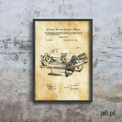 Plakat w stylu vintage plakat w stylu vintage gramophone berliner patent usa marki Vintageposteria.p - ogłoszenia A6.pl