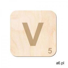 Drewniana dekoracja na ścianę scrabble - literka V (5907509931956) - ogłoszenia A6.pl
