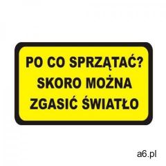 Splendid Naklejka na drzwi po co sprzątać - ogłoszenia A6.pl