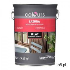Lazura ochronna do drewna Colours 8 lat biały 5 l - ogłoszenia A6.pl