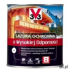 Lazura wysoka odporność biały 0,75 l marki V33 - ogłoszenia A6.pl