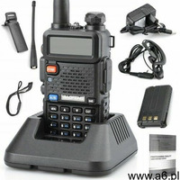 Radiotelefon BAOFENG UV-5R HT 8 WAT SKANER STRAŻ POLICJA PKP - ogłoszenia A6.pl