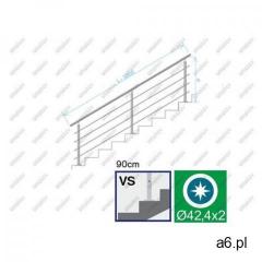 Balustrada nierdzewna AISI304, D42,4/4xd12/H900/L3 - ogłoszenia A6.pl