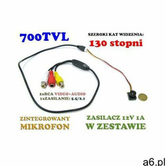 Mikro-Kamera Przewodowa Szerokokątna (aż 130°!!), Kolorowa z Fonią. - ogłoszenia A6.pl