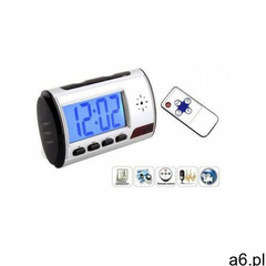 Szpiegowski zegar biurkowy z lcd, nagrywający obraz i dźwięk (m.in. na ruch) + dyktafon + pi - ogłoszenia A6.pl