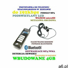 Spy elektronics ltd. Profesjonalny cyfrowy rejestrator dźwięku (4gb) + bluetooth + zapis roz - ogłoszenia A6.pl
