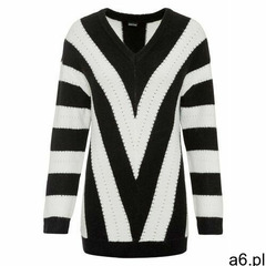 Sweter z dekoltem w serek zielony melanż, Bonprix, 44-58 - ogłoszenia A6.pl