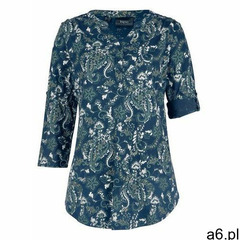 Tunika shirtowa, rękawy 3/4 ciemnoniebieski "paisley" marki Bonprix - ogłoszenia A6.pl