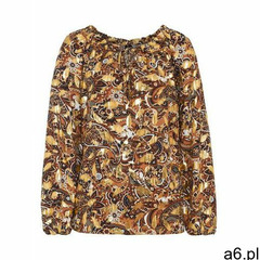 Tunika z foliowym nadrukiem brązowo-złoty paisley, Bonprix, 34-50 - ogłoszenia A6.pl