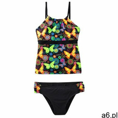 Tankini dziewczęce (2 części) czarny z nadrukiem marki Bonprix - ogłoszenia A6.pl