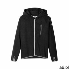 Bluza chłopięca z polaru z kontrastowymi elementami czarno-szary marki Bonprix - ogłoszenia A6.pl