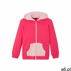 Bonprix Bluza dziewczęca rozpinana z kapturem, bawełna organiczna różowo-pastelowy jasnoróżowy - ogłoszenia A6.pl