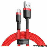 Baseus cafule cable wytrzymały nylonowy kabel przewód usb / usb-c qc3.0 2a 3m czerwony (catklf-u09)  - ogłoszenia A6.pl