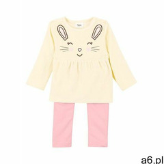 Sukienka niemowlęca z weluru nicki + legginsy (2 części) bonprix kremowo-różowy kwarc, kolor bia - ogłoszenia A6.pl