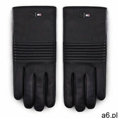 Rękawiczki Męskie TOMMY HILFIGER - LEWIS HAMILTON 2Mb Leather Gloves AM0AM06788 BAS - ogłoszenia A6.pl