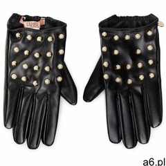 Rękawiczki Damskie LIU JO - Guanto Biker 2F0101 T0300 Pearl/Black 07800 - ogłoszenia A6.pl