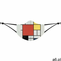 Maseczka ochronna loqi piet mondrian composition with red, yellow, blue (4260317662483) - ogłoszenia A6.pl