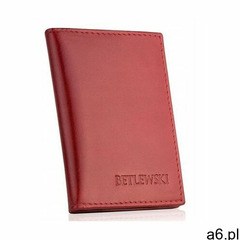 Etui na wizytówki betlewski bez-07 czerwony - ogłoszenia A6.pl