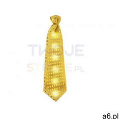 Krawat świecący z cekinami złoty - 30 cm - 1 szt., #P3721^a - ogłoszenia A6.pl